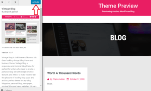 Vintage blog theme