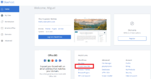 Bluehost Dashboard