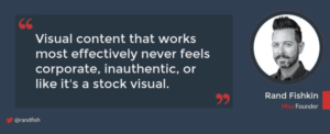 Rand Fishkin advice on creating visual content